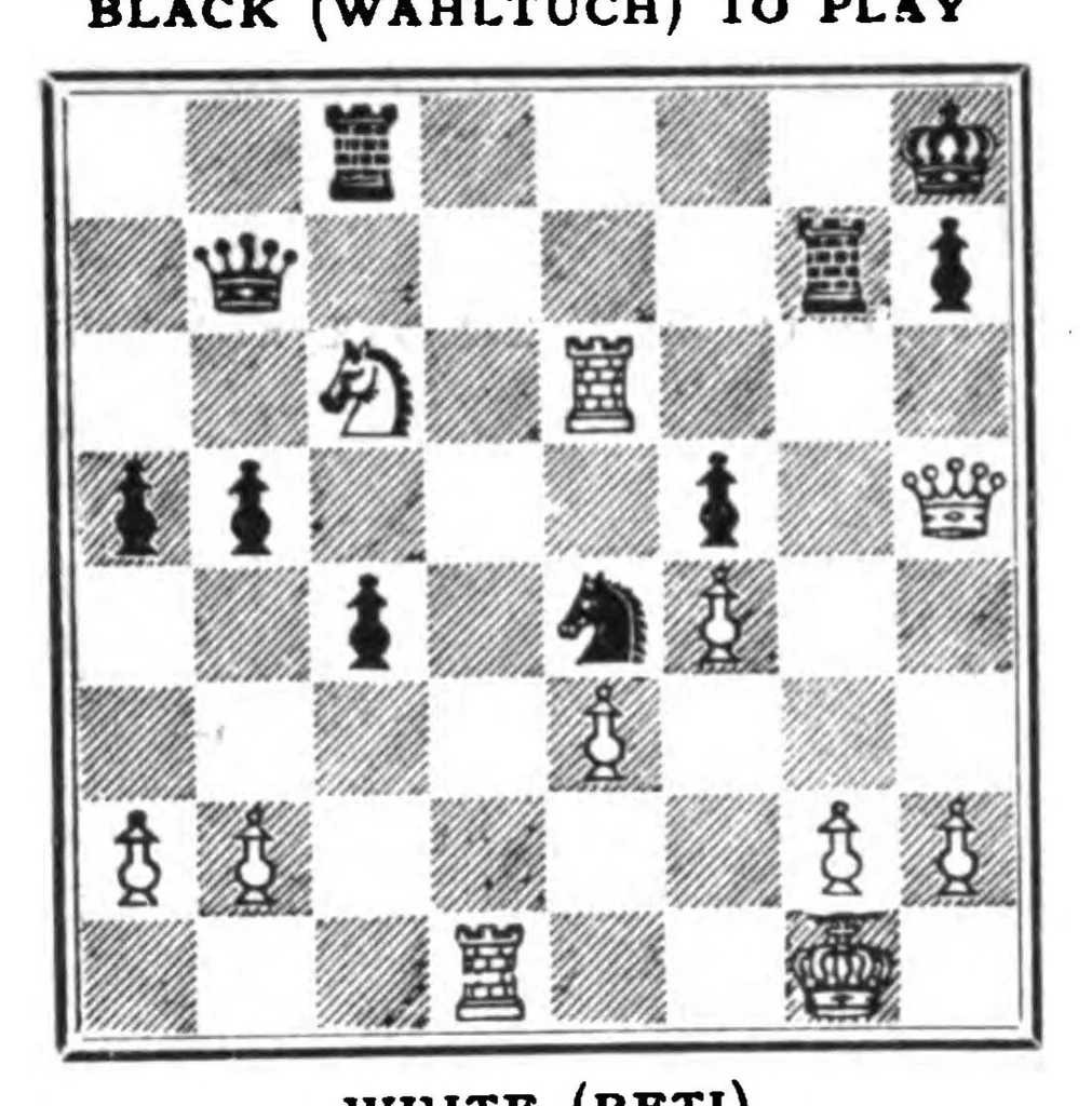 An illustration from The British Chess Magazine Volume 42 1922, 1922, leaf 362