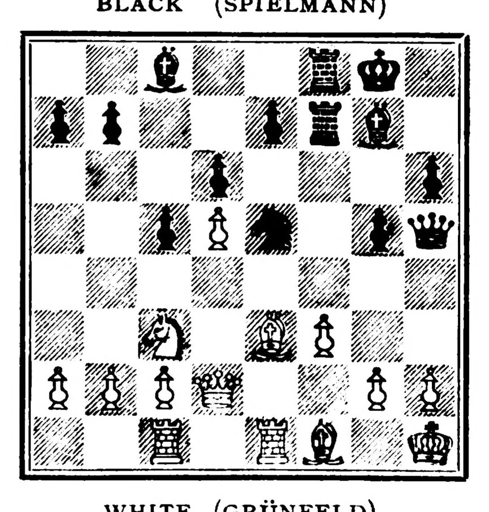 An illustration from The British Chess Magazine Volume 42 1922, 1922, leaf 523