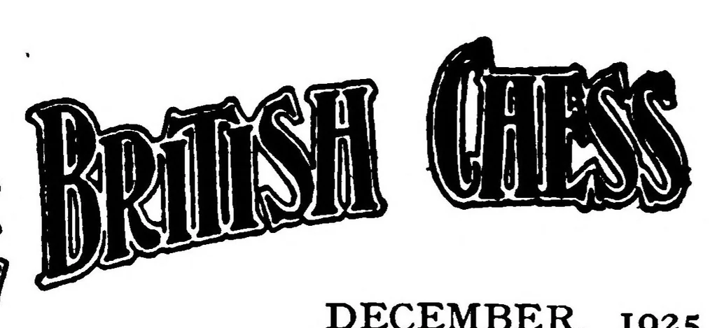 An illustration from The British Chess Magazine Volume 45 1925, 1925, leaf 523