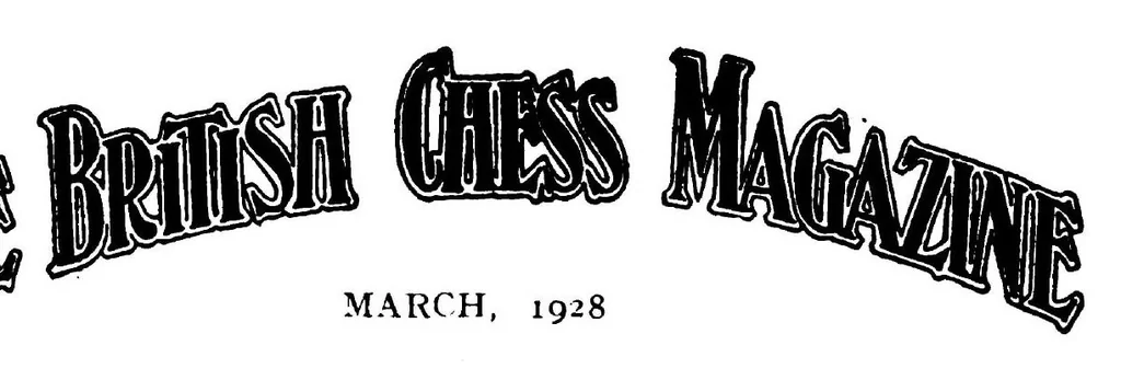 An illustration from The British Chess Magazine Volume 48 1928, 1928, leaf 108