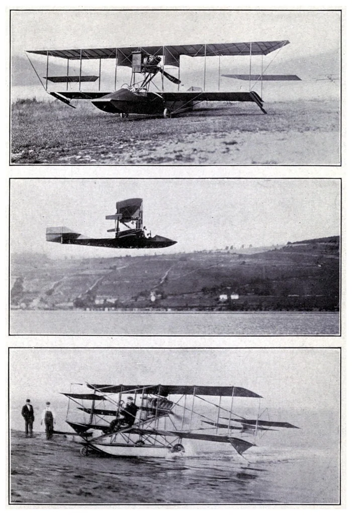 An illustration from The Curtiss Aviation Book, 1912, leaf 115