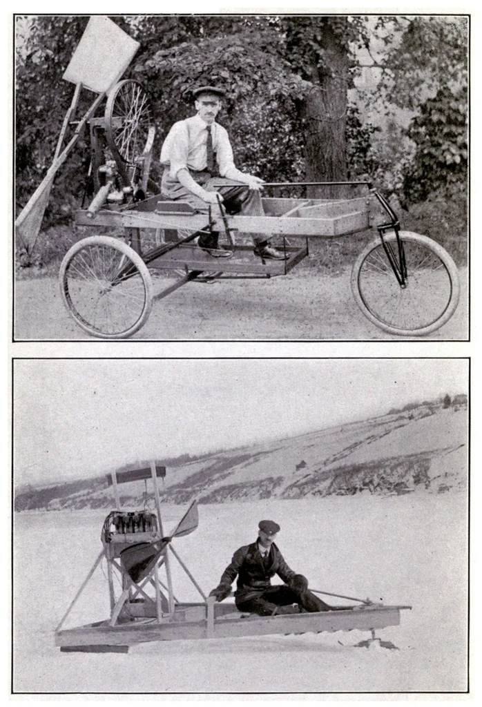 An illustration from The Curtiss Aviation Book, 1912, leaf 39