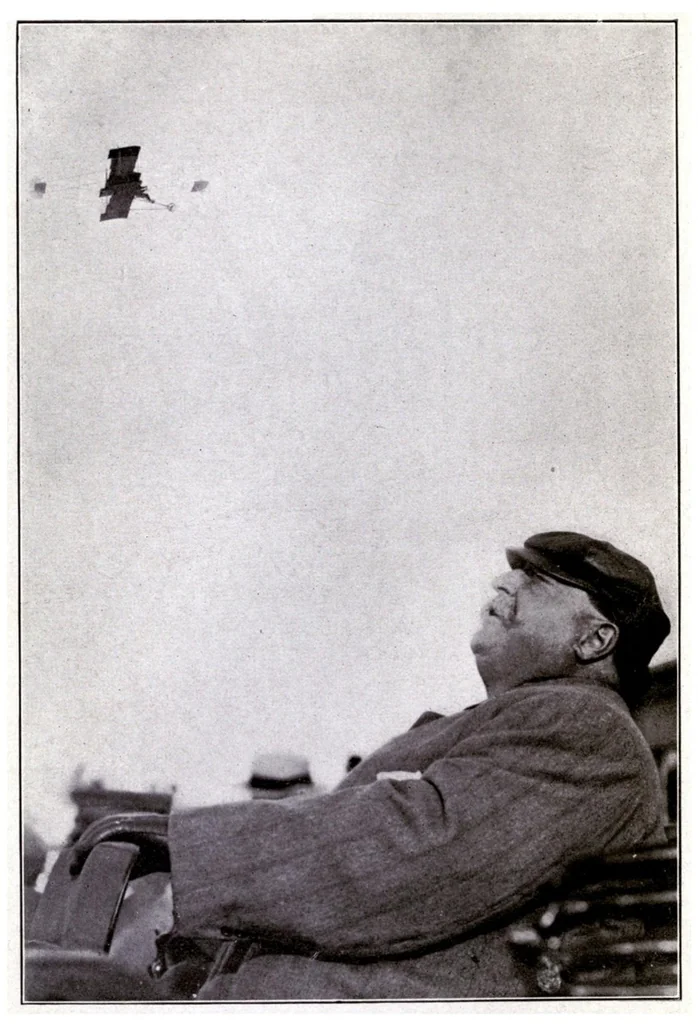 An illustration from The Curtiss Aviation Book, 1912, leaf 72