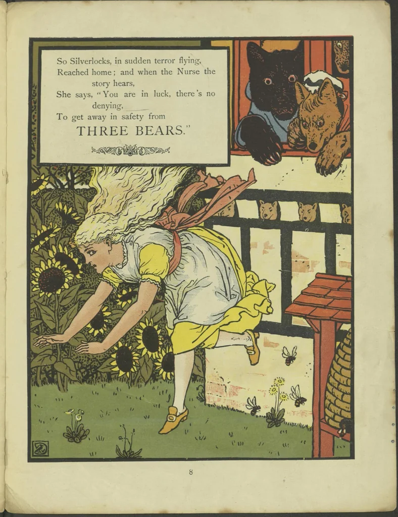 An illustration from The Three Bears Walter Crane 1873, 1873, leaf 14