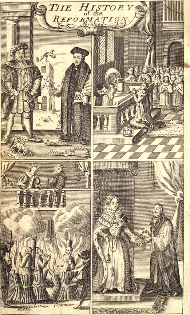 An illustration from The abridgement of the History of the reformation of the Church of England, 1682, leaf 9