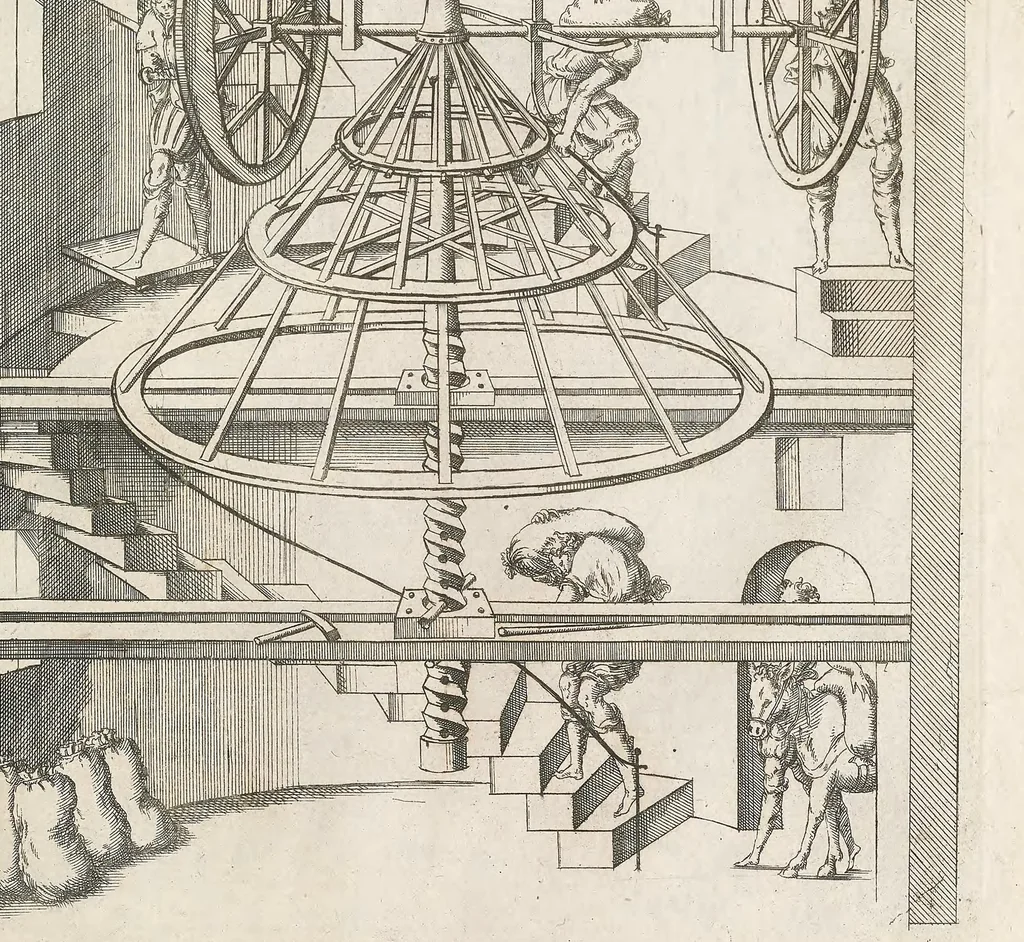An illustration from Theatre des instrumens mathematiques & mechaniques, 1578, leaf 105