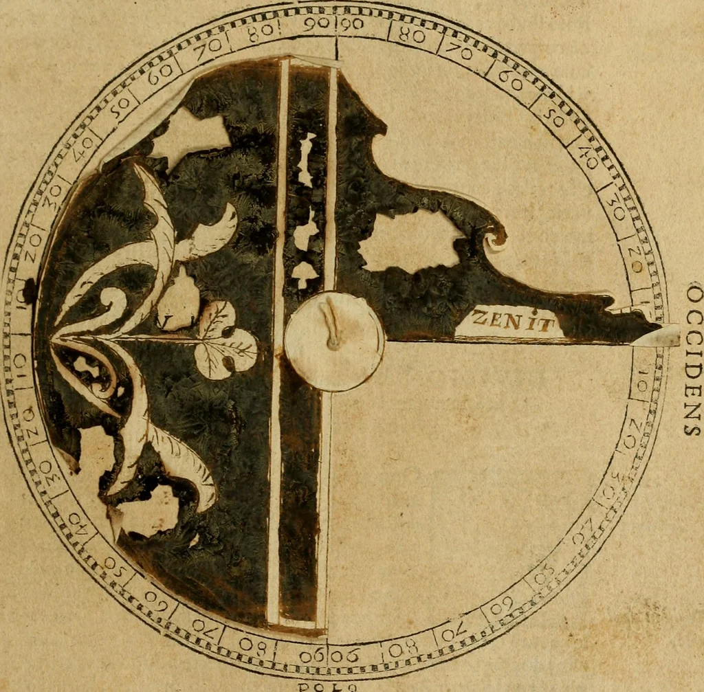 An illustration from Theatro del mundo, y del tiempo : en el qual no solo se descriuen sus partes, y se da regla en el medirlas, mas con ingeniosas y acomodadas demostraciones y figuras, se representan ante los lectores ... : cõ index, 1614, leaf 24