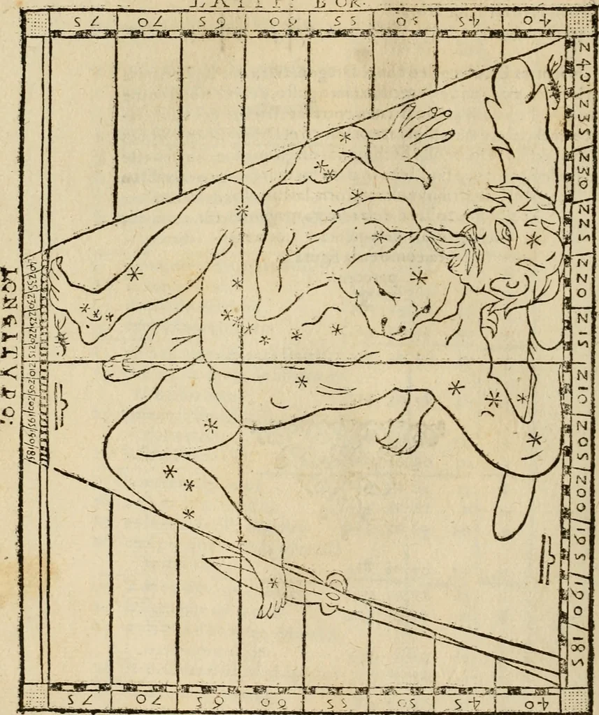 An illustration from Theatro del mundo, y del tiempo : en el qual no solo se descriuen sus partes, y se da regla en el medirlas, mas con ingeniosas y acomodadas demostraciones y figuras, se representan ante los lectores ... : cõ index, 1614, leaf 551