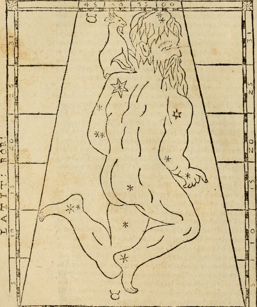 An illustration from Theatro del mundo, y del tiempo : en el qual no solo se descriuen sus partes, y se da regla en el medirlas, mas con ingeniosas y acomodadas demostraciones y figuras, se representan ante los lectores ... : cõ index, 1614, leaf 565