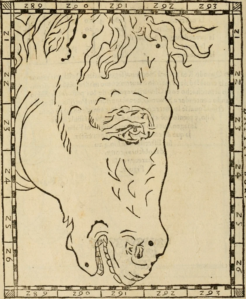 An illustration from Theatro del mundo, y del tiempo : en el qual no solo se descriuen sus partes, y se da regla en el medirlas, mas con ingeniosas y acomodadas demostraciones y figuras, se representan ante los lectores ... : cõ index, 1614, leaf 579