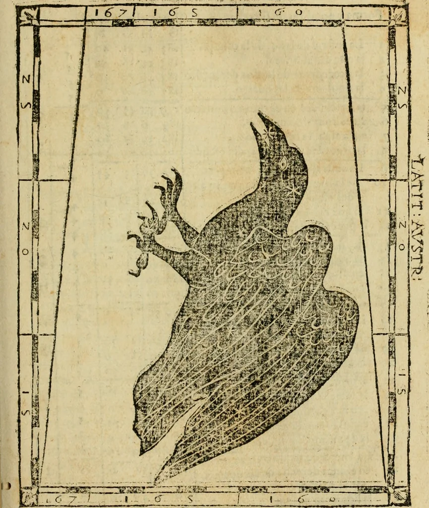 An illustration from Theatro del mundo, y del tiempo : en el qual no solo se descriuen sus partes, y se da regla en el medirlas, mas con ingeniosas y acomodadas demostraciones y figuras, se representan ante los lectores ... : cõ index, 1614, leaf 654