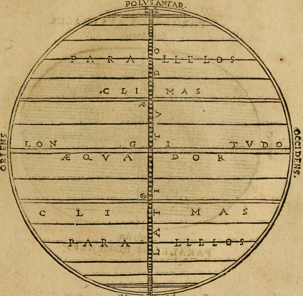 An illustration from Theatro del mundo, y del tiempo : en el qual no solo se descriuen sus partes, y se da regla en el medirlas, mas con ingeniosas y acomodadas demostraciones y figuras, se representan ante los lectores ... : cõ index, 1614, leaf 74