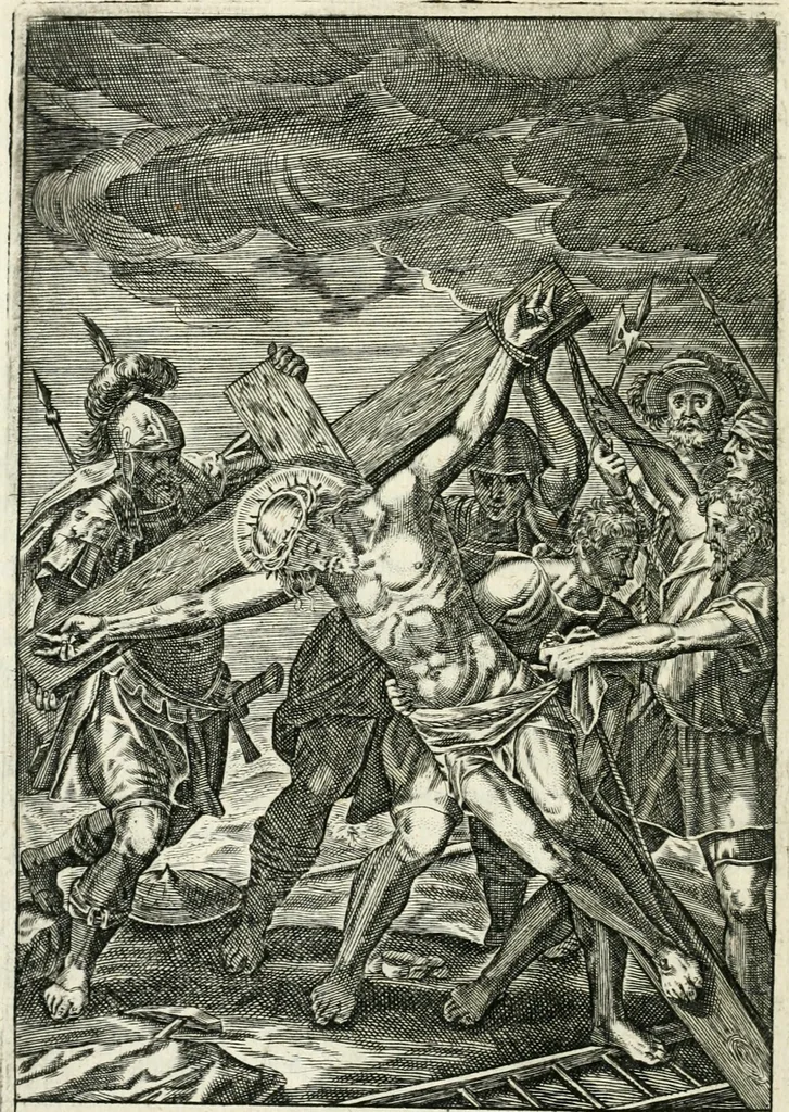 An illustration from Theatrum D.N. Iesu Christi : atrociorum cruciatuum c. lectori spectatori propositum, 1658, leaf 125