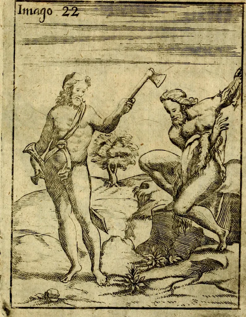 An illustration from Theatrum ethnico idololatrieum politico historicum, ethnicorum idololatrias, simulacra, templa, sacrificia & deos, illorum origines, ritus & caeremonias, quae in perficiendis sacris, fuerunt observata, quidque illis indicare voluerint, representans, 1699, leaf 294