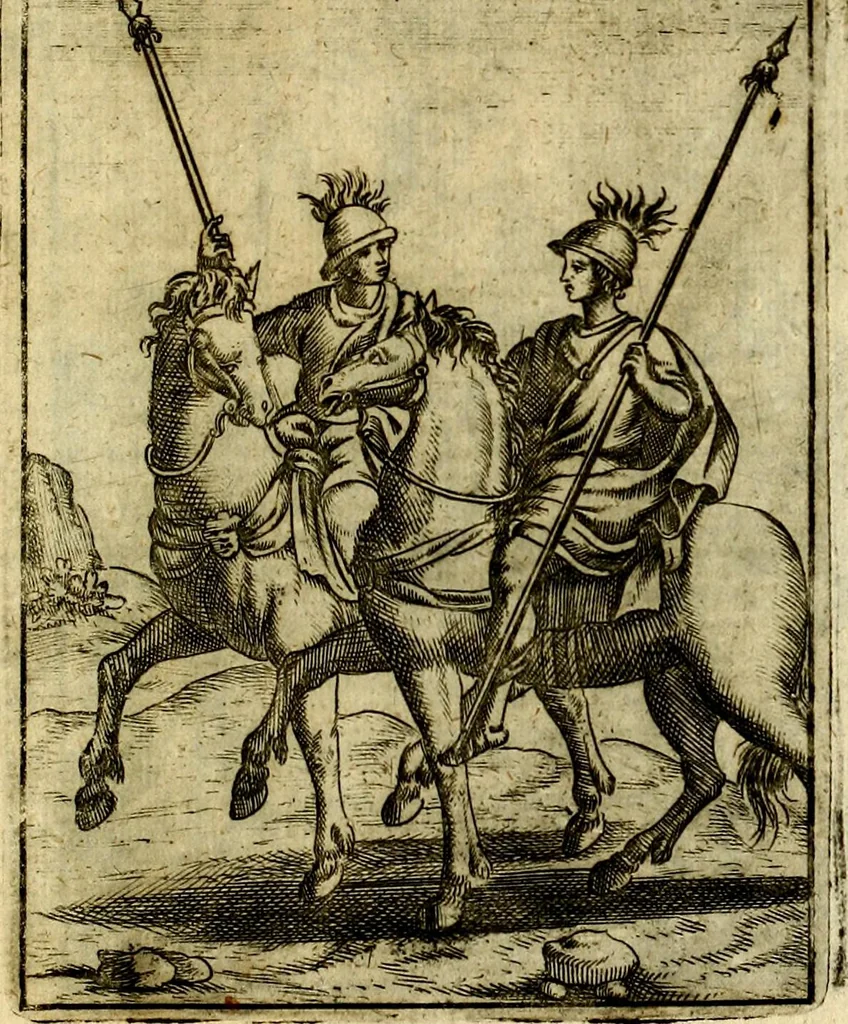 An illustration from Theatrum ethnico idololatrieum politico historicum, ethnicorum idololatrias, simulacra, templa, sacrificia & deos, illorum origines, ritus & caeremonias, quae in perficiendis sacris, fuerunt observata, quidque illis indicare voluerint, representans, 1699, leaf 304