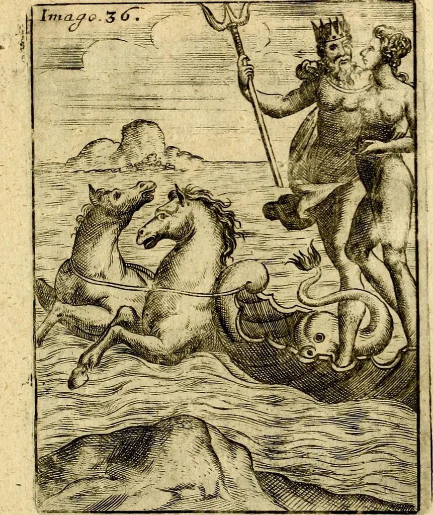 An illustration from Theatrum ethnico idololatrieum politico historicum, ethnicorum idololatrias, simulacra, templa, sacrificia & deos, illorum origines, ritus & caeremonias, quae in perficiendis sacris, fuerunt observata, quidque illis indicare voluerint, representans, 1699, leaf 322