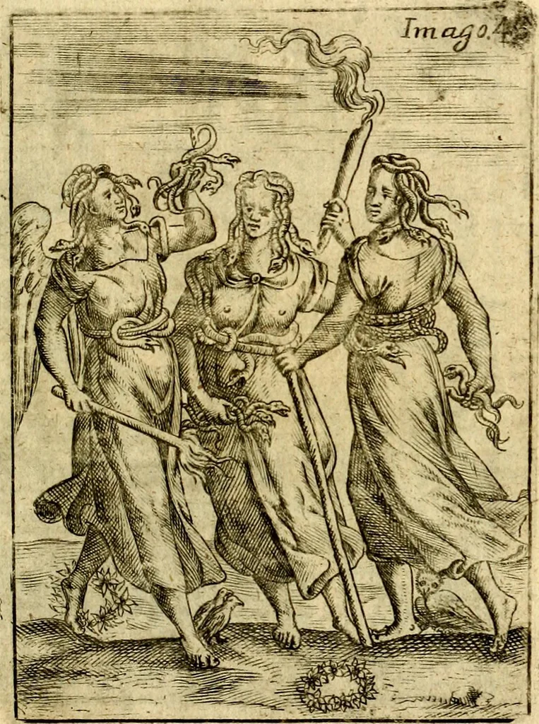 An illustration from Theatrum ethnico idololatrieum politico historicum, ethnicorum idololatrias, simulacra, templa, sacrificia & deos, illorum origines, ritus & caeremonias, quae in perficiendis sacris, fuerunt observata, quidque illis indicare voluerint, representans, 1699, leaf 336