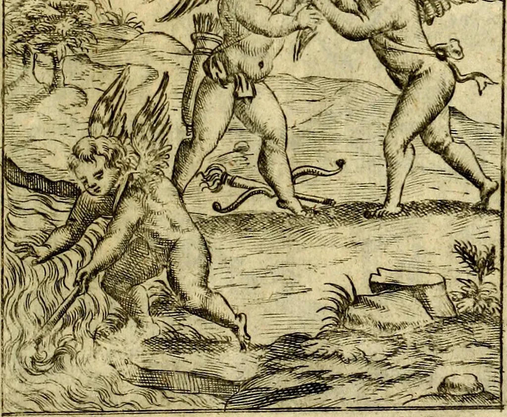 An illustration from Theatrum ethnico idololatrieum politico historicum, ethnicorum idololatrias, simulacra, templa, sacrificia & deos, illorum origines, ritus & caeremonias, quae in perficiendis sacris, fuerunt observata, quidque illis indicare voluerint, representans, 1699, leaf 412