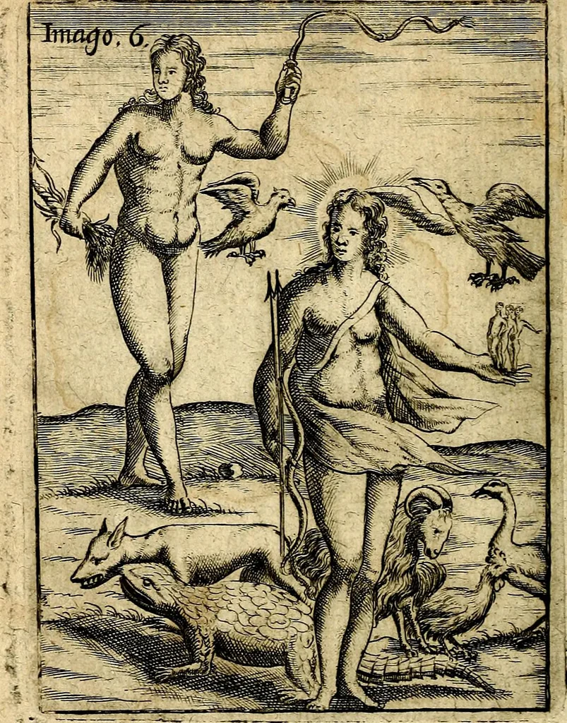An illustration from Theatrum ethnico idololatrieum politico historicum, ethnicorum idololatrias, simulacra, templa, sacrificia & deos, illorum origines, ritus & caeremonias, quae in perficiendis sacris, fuerunt observata, quidque illis indicare voluerint, representans, 1699, leaf 257