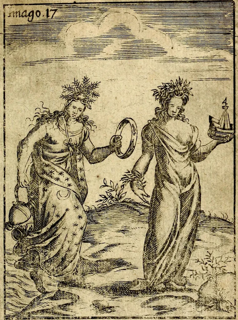 An illustration from Theatrum ethnico idololatrieum politico historicum, ethnicorum idololatrias, simulacra, templa, sacrificia & deos, illorum origines, ritus & caeremonias, quae in perficiendis sacris, fuerunt observata, quidque illis indicare voluerint, representans, 1699, leaf 270