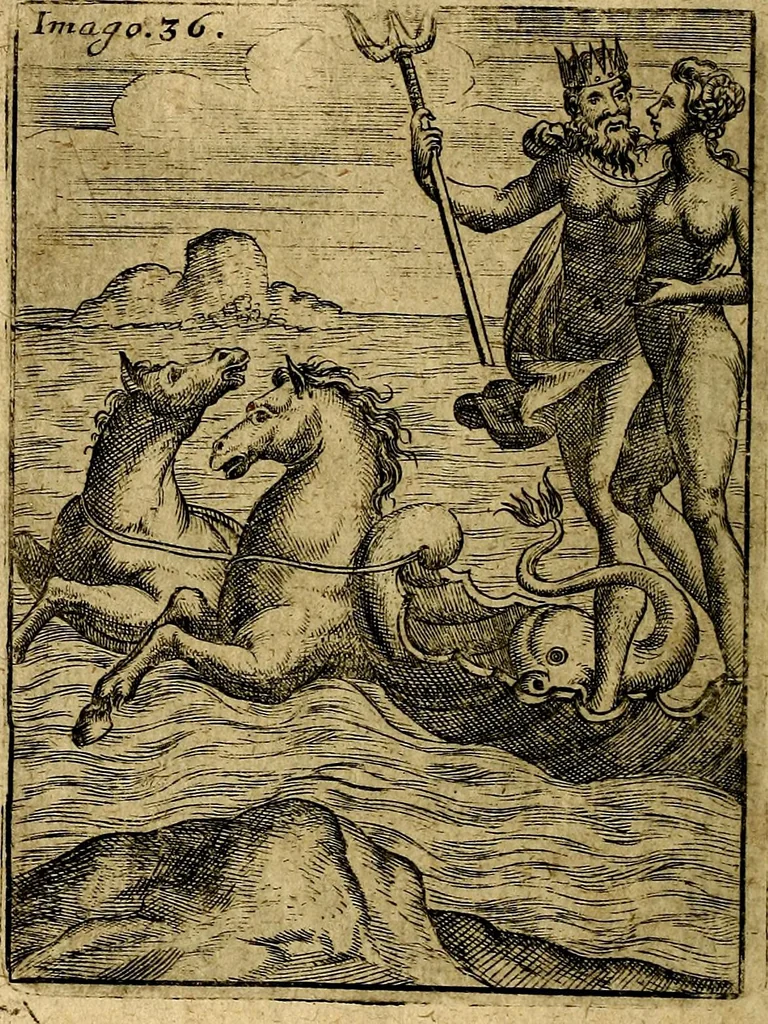 An illustration from Theatrum ethnico idololatrieum politico historicum, ethnicorum idololatrias, simulacra, templa, sacrificia & deos, illorum origines, ritus & caeremonias, quae in perficiendis sacris, fuerunt observata, quidque illis indicare voluerint, representans, 1699, leaf 291