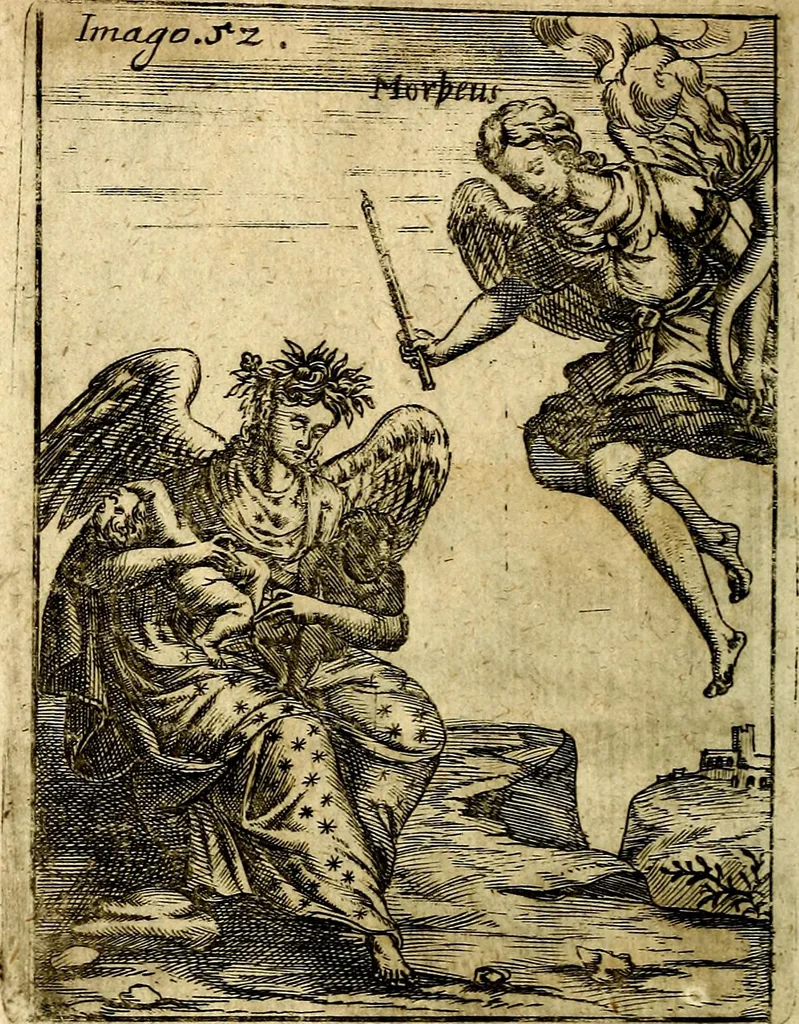 An illustration from Theatrum ethnico idololatrieum politico historicum, ethnicorum idololatrias, simulacra, templa, sacrificia & deos, illorum origines, ritus & caeremonias, quae in perficiendis sacris, fuerunt observata, quidque illis indicare voluerint, representans, 1699, leaf 303