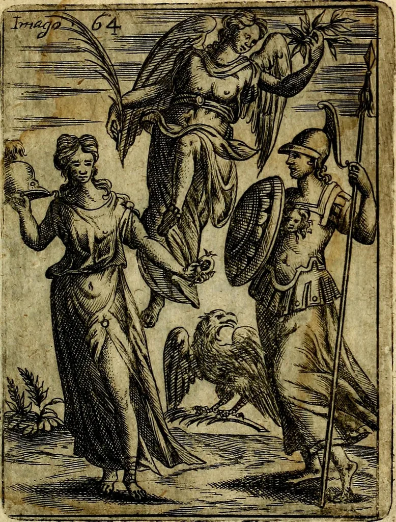An illustration from Theatrum ethnico idololatrieum politico historicum, ethnicorum idololatrias, simulacra, templa, sacrificia & deos, illorum origines, ritus & caeremonias, quae in perficiendis sacris, fuerunt observata, quidque illis indicare voluerint, representans, 1699, leaf 316