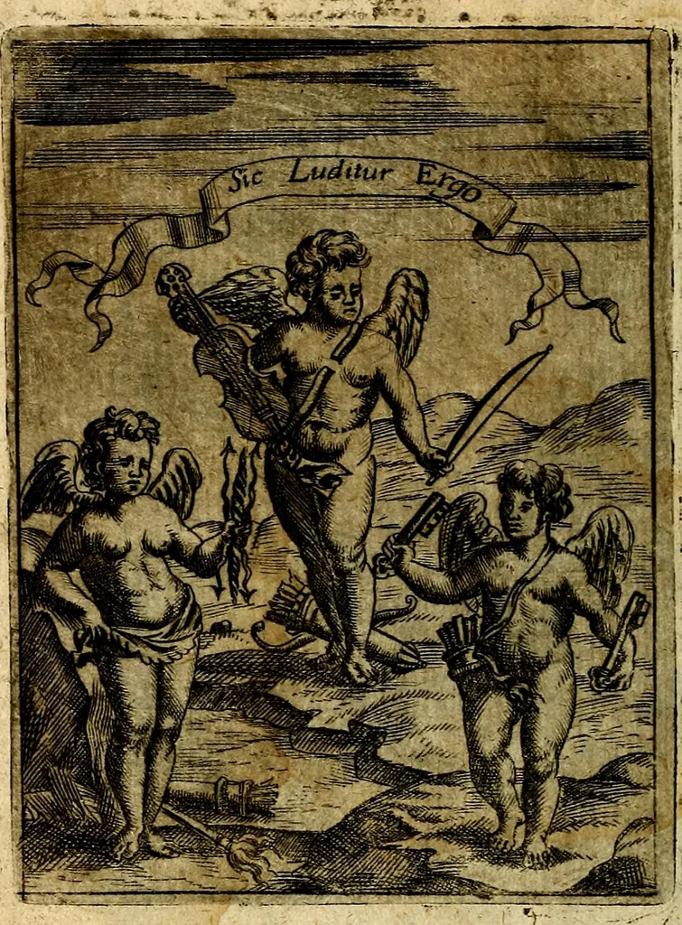 An illustration from Theatrum ethnico idololatrieum politico historicum, ethnicorum idololatrias, simulacra, templa, sacrificia & deos, illorum origines, ritus & caeremonias, quae in perficiendis sacris, fuerunt observata, quidque illis indicare voluerint, representans, 1699, leaf 327