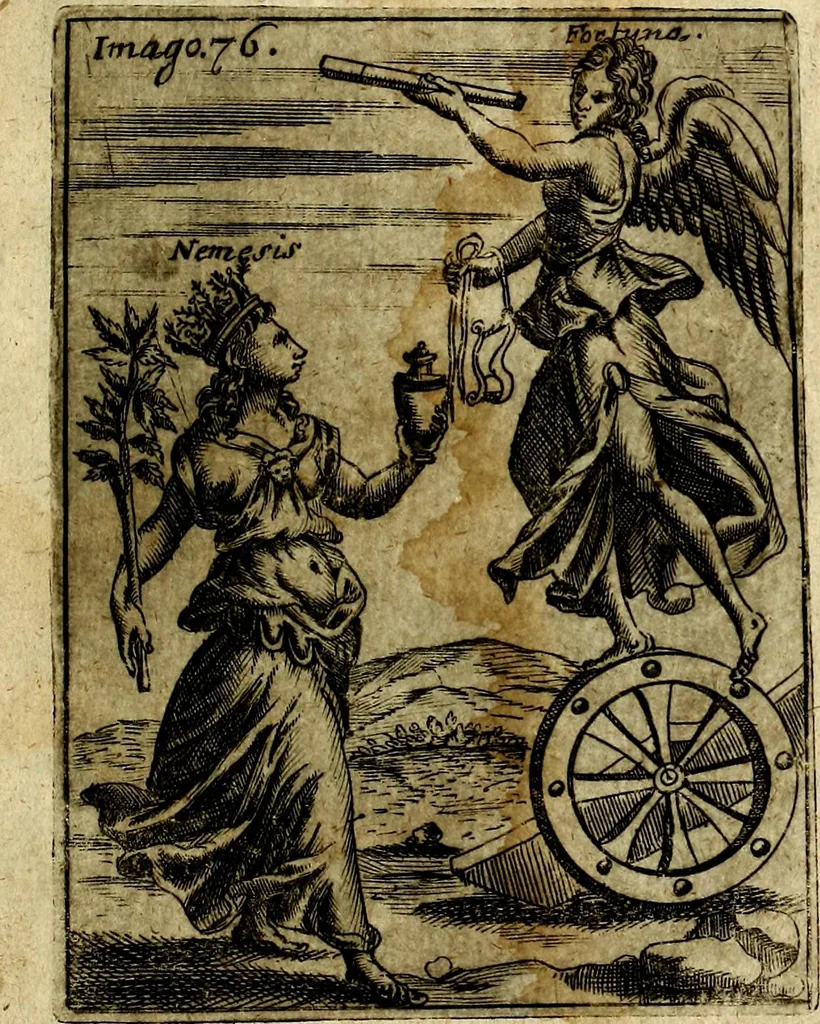 An illustration from Theatrum ethnico idololatrieum politico historicum, ethnicorum idololatrias, simulacra, templa, sacrificia & deos, illorum origines, ritus & caeremonias, quae in perficiendis sacris, fuerunt observata, quidque illis indicare voluerint, representans, 1699, leaf 332