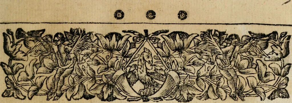 An illustration from Theatrum gloriae sanctorum, 1696, leaf 14