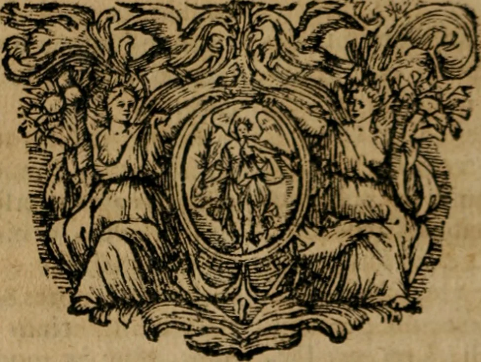 An illustration from Theatrum gloriae sanctorum, 1696, leaf 179
