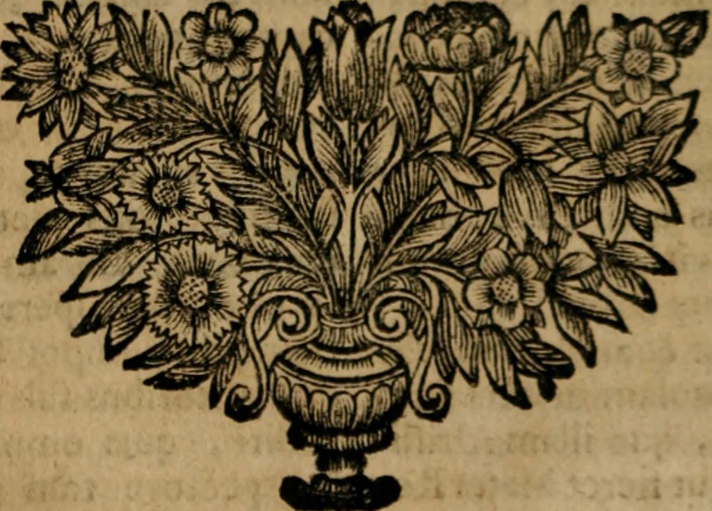An illustration from Theatrum gloriae sanctorum, 1696, leaf 219