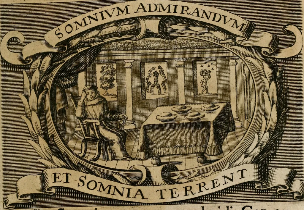 An illustration from Theatrum gloriae sanctorum, 1696, leaf 26