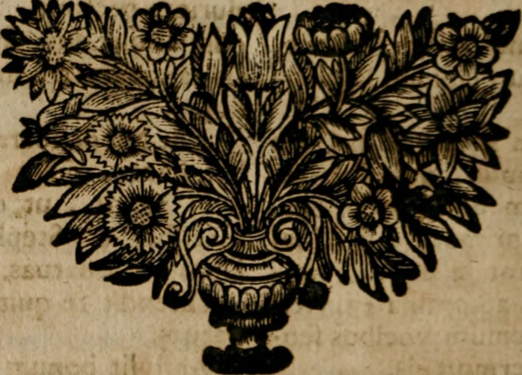 An illustration from Theatrum gloriae sanctorum, 1696, leaf 435