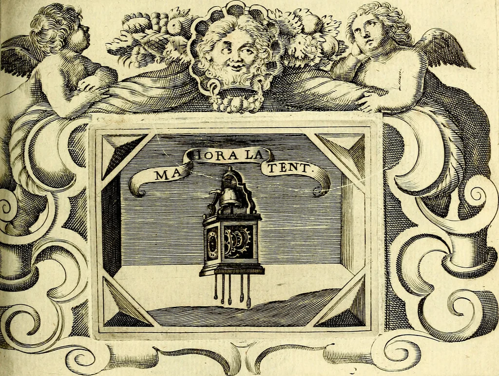 An illustration from Theatrum omium Scientiarum, sive Apparatus, quo exceptus fuit Excmus. Princeps D. Innicus de Guevara et Tassis Comes de Oñate, et Villamediana, etc., & etc., ac Neapolitani Regni prorex sapientissimus in Neapolitana Academia in Instauratione Studiorum anni 1649, etc, 1650, leaf 108