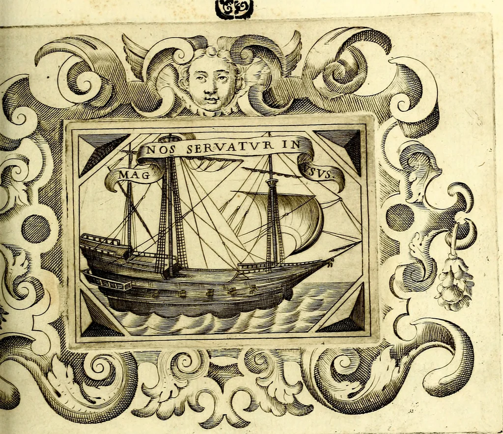 An illustration from Theatrum omium Scientiarum, sive Apparatus, quo exceptus fuit Excmus. Princeps D. Innicus de Guevara et Tassis Comes de Oñate, et Villamediana, etc., & etc., ac Neapolitani Regni prorex sapientissimus in Neapolitana Academia in Instauratione Studiorum anni 1649, etc, 1650, leaf 114