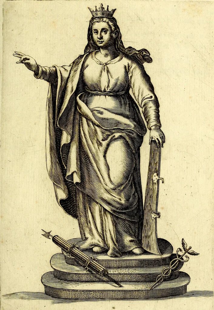 An illustration from Theatrum omium Scientiarum, sive Apparatus, quo exceptus fuit Excmus. Princeps D. Innicus de Guevara et Tassis Comes de Oñate, et Villamediana, etc., & etc., ac Neapolitani Regni prorex sapientissimus in Neapolitana Academia in Instauratione Studiorum anni 1649, etc, 1650, leaf 160