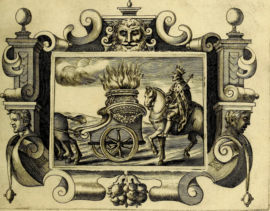 An illustration from Theatrum omium Scientiarum, sive Apparatus, quo exceptus fuit Excmus. Princeps D. Innicus de Guevara et Tassis Comes de Oñate, et Villamediana, etc., & etc., ac Neapolitani Regni prorex sapientissimus in Neapolitana Academia in Instauratione Studiorum anni 1649, etc, 1650, leaf 26