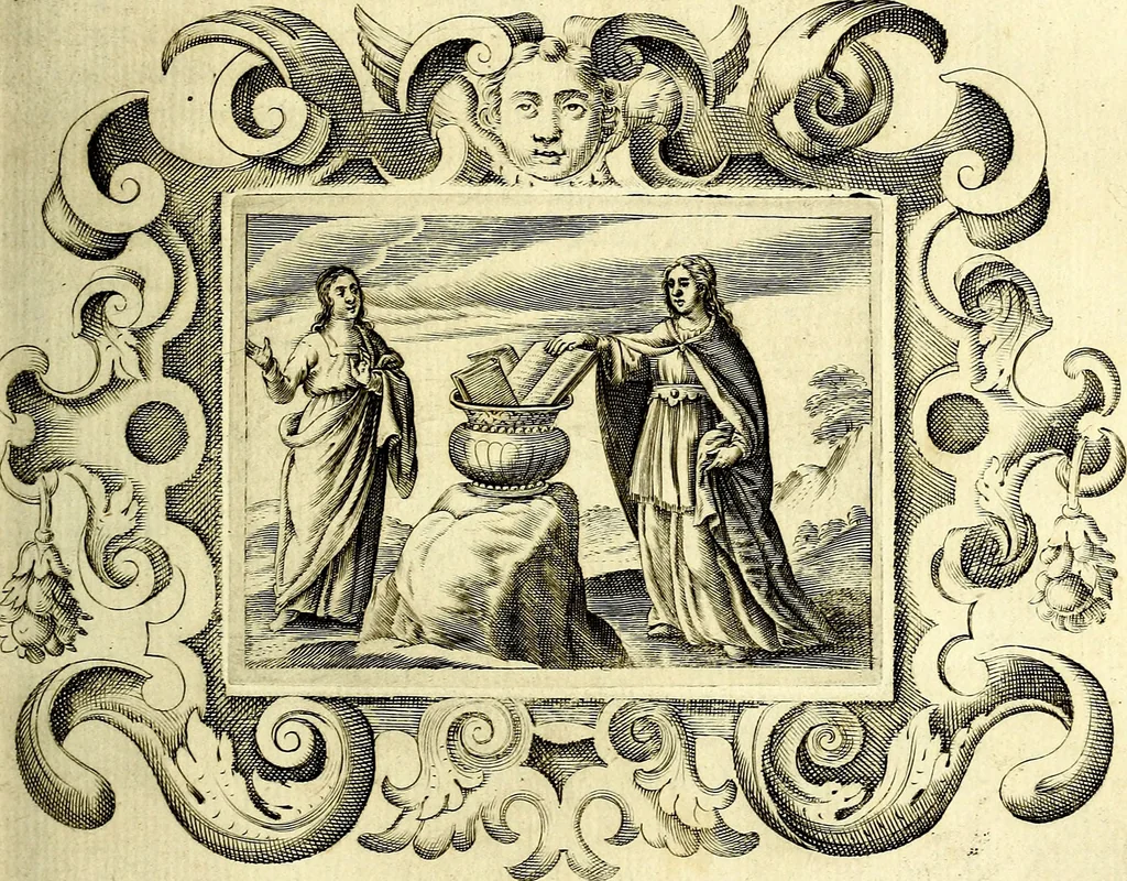 An illustration from Theatrum omium Scientiarum, sive Apparatus, quo exceptus fuit Excmus. Princeps D. Innicus de Guevara et Tassis Comes de Oñate, et Villamediana, etc., & etc., ac Neapolitani Regni prorex sapientissimus in Neapolitana Academia in Instauratione Studiorum anni 1649, etc, 1650, leaf 36