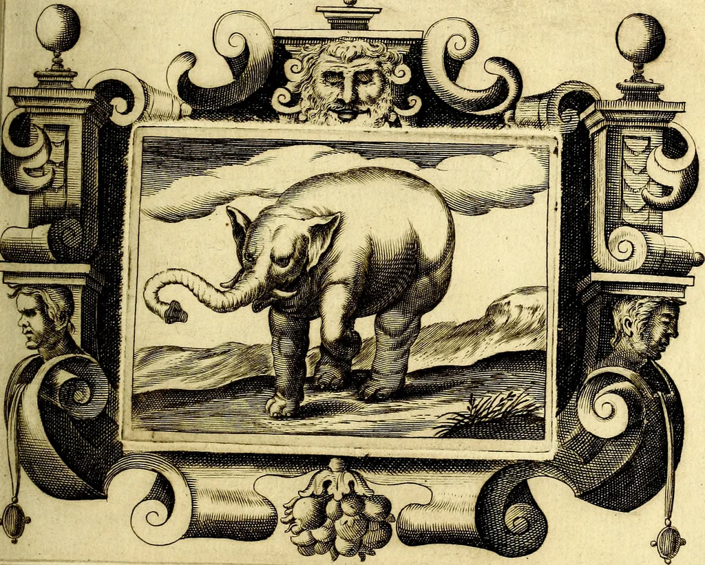 An illustration from Theatrum omium Scientiarum, sive Apparatus, quo exceptus fuit Excmus. Princeps D. Innicus de Guevara et Tassis Comes de Oñate, et Villamediana, etc., & etc., ac Neapolitani Regni prorex sapientissimus in Neapolitana Academia in Instauratione Studiorum anni 1649, etc, 1650, leaf 38