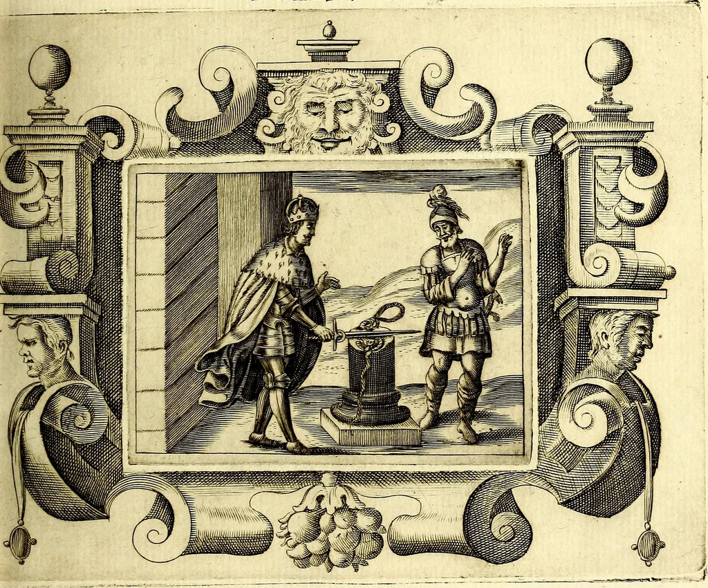 An illustration from Theatrum omium Scientiarum, sive Apparatus, quo exceptus fuit Excmus. Princeps D. Innicus de Guevara et Tassis Comes de Oñate, et Villamediana, etc., & etc., ac Neapolitani Regni prorex sapientissimus in Neapolitana Academia in Instauratione Studiorum anni 1649, etc, 1650, leaf 44