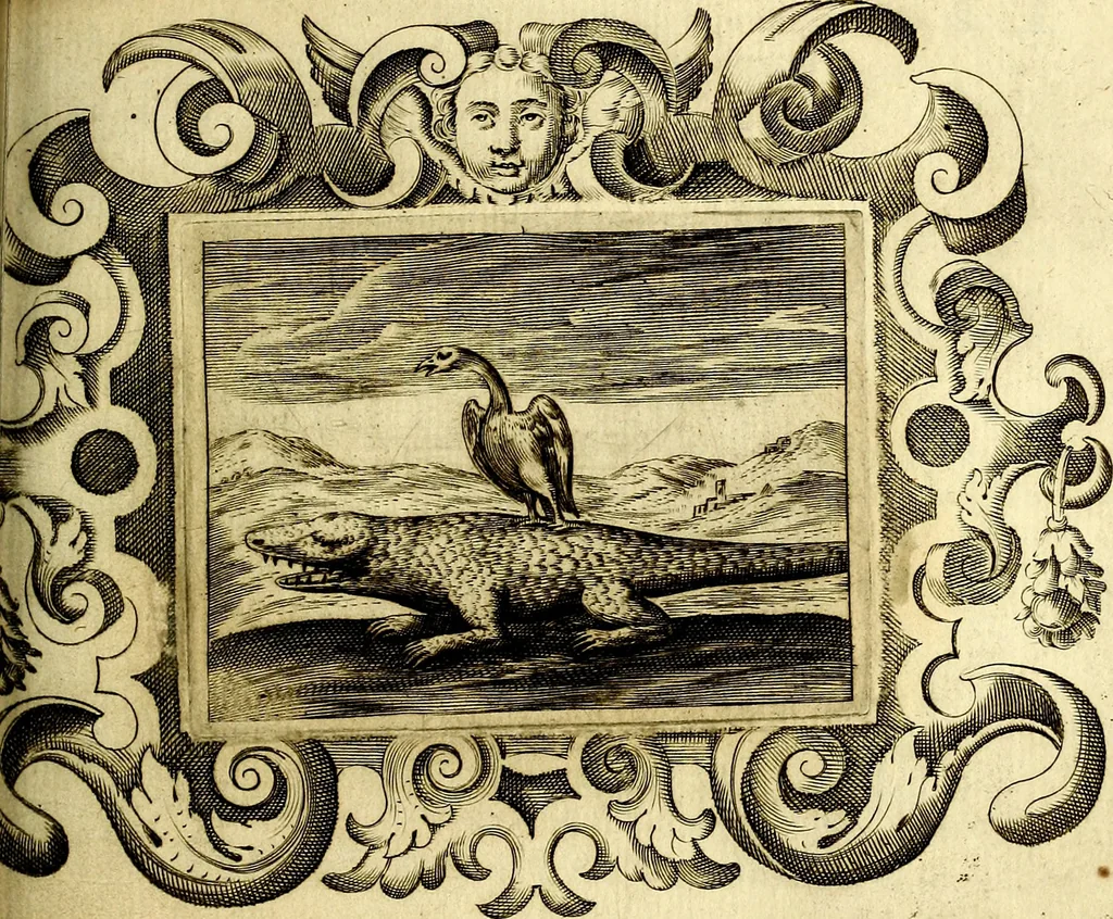 An illustration from Theatrum omium Scientiarum, sive Apparatus, quo exceptus fuit Excmus. Princeps D. Innicus de Guevara et Tassis Comes de Oñate, et Villamediana, etc., & etc., ac Neapolitani Regni prorex sapientissimus in Neapolitana Academia in Instauratione Studiorum anni 1649, etc, 1650, leaf 64