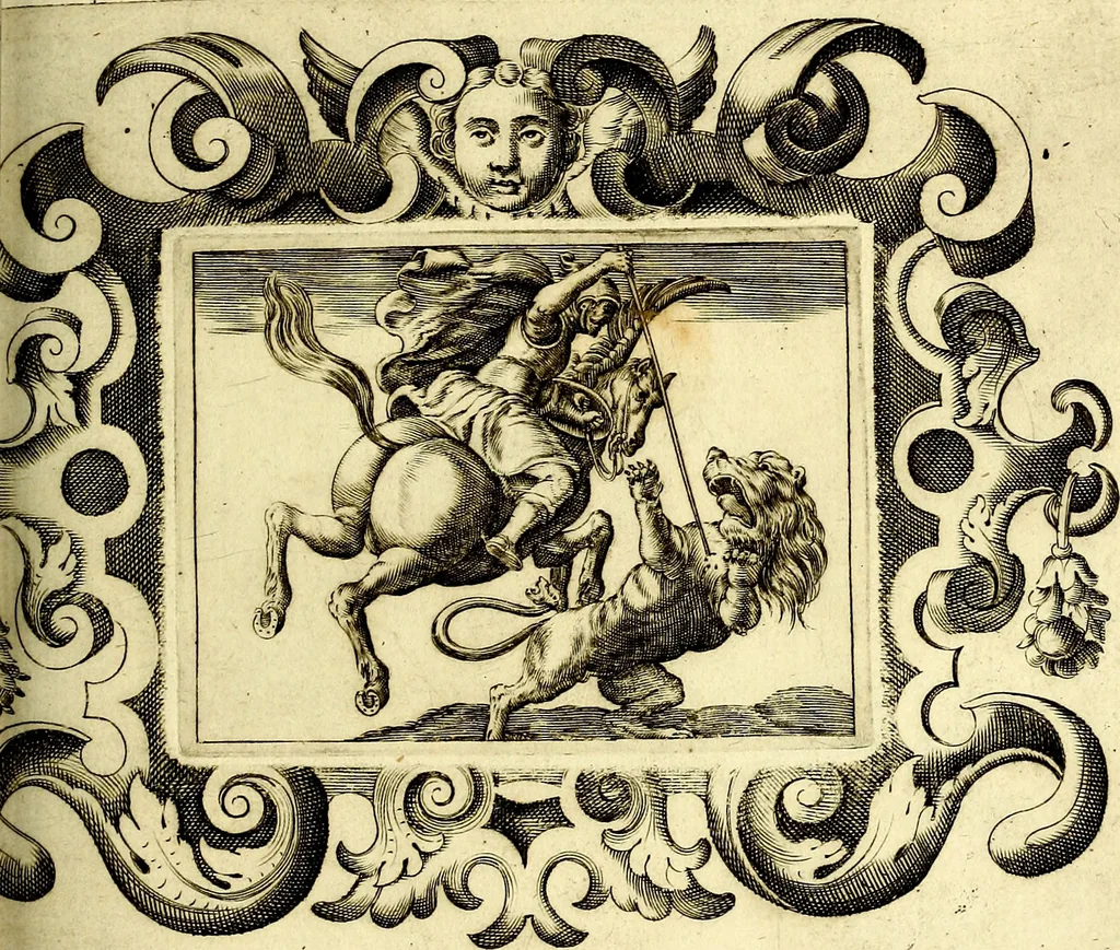 An illustration from Theatrum omium Scientiarum, sive Apparatus, quo exceptus fuit Excmus. Princeps D. Innicus de Guevara et Tassis Comes de Oñate, et Villamediana, etc., & etc., ac Neapolitani Regni prorex sapientissimus in Neapolitana Academia in Instauratione Studiorum anni 1649, etc, 1650, leaf 76