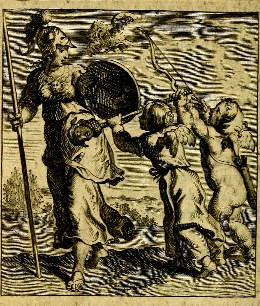 An illustration from Theatrum stultorum joco-serium, sive, Mundus fatuus emblematicè expressus, 1669, leaf 23