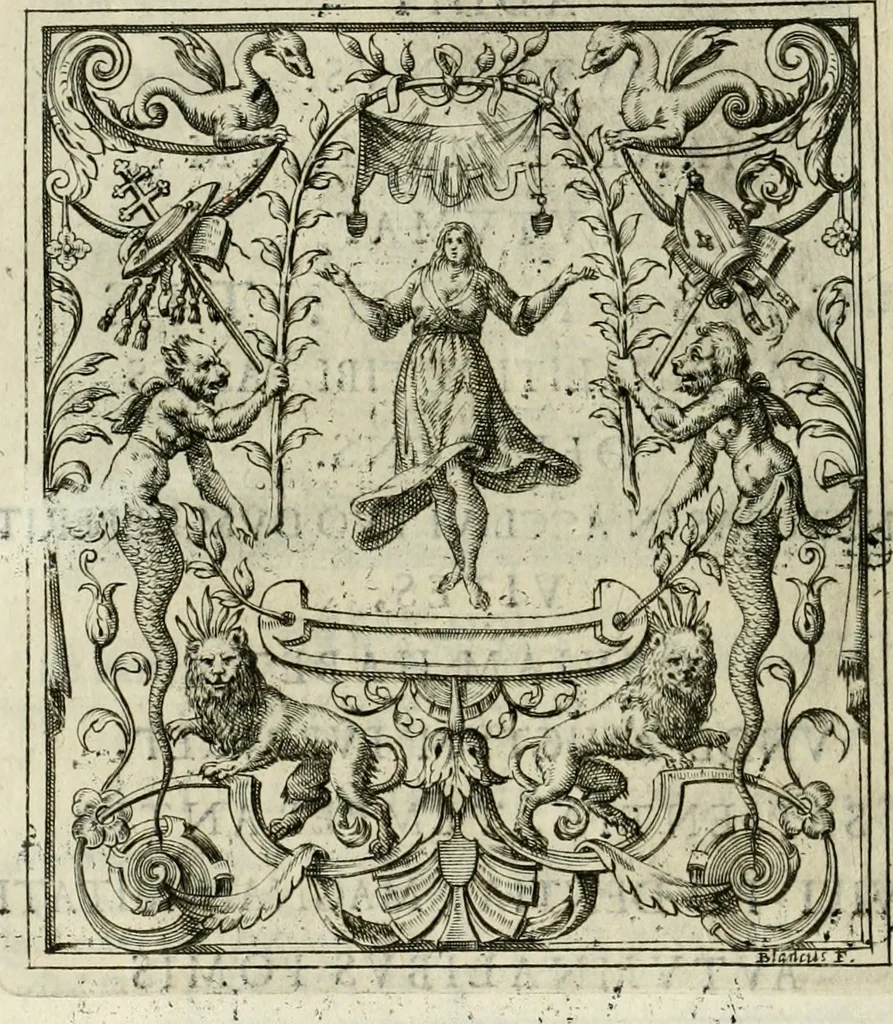 An illustration from Theatrum temporaneum aeternitati Caesaris Montii S.R.E. cardinalis et archiep. Mediolanen. sacrum, 1636, leaf 109