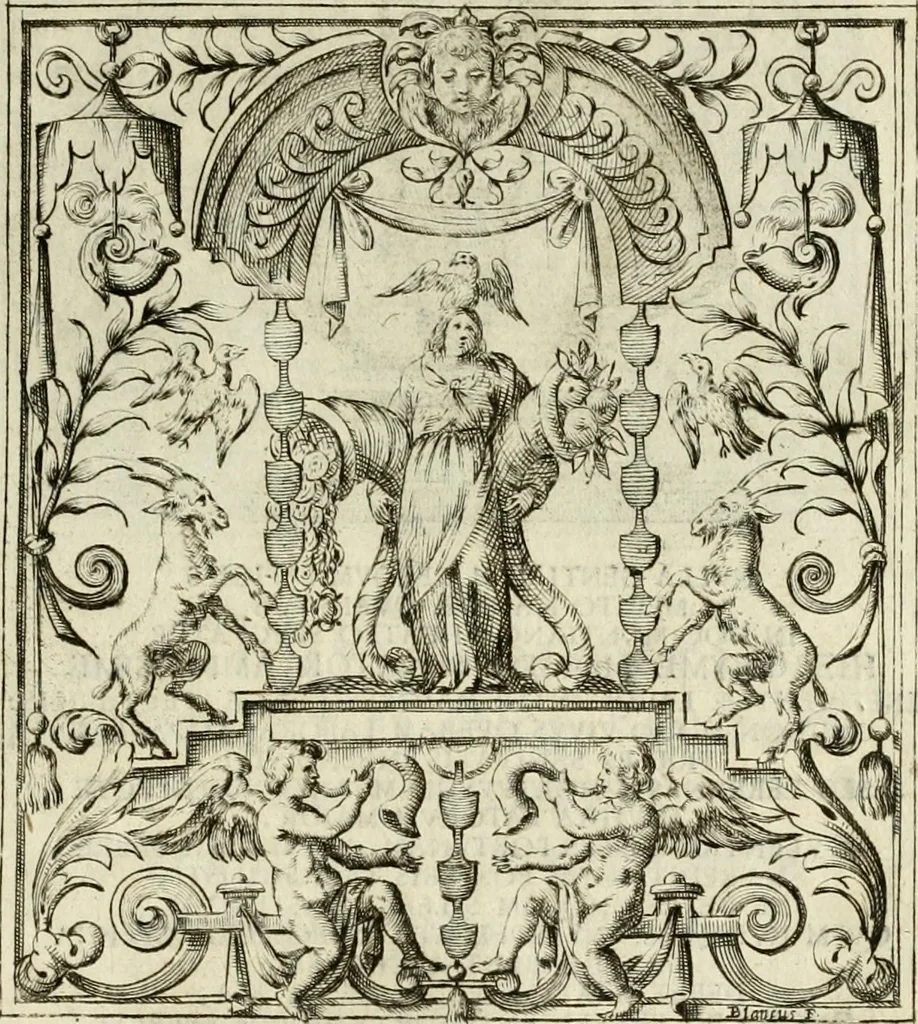 An illustration from Theatrum temporaneum aeternitati Caesaris Montii S.R.E. cardinalis et archiep. Mediolanen. sacrum, 1636, leaf 140