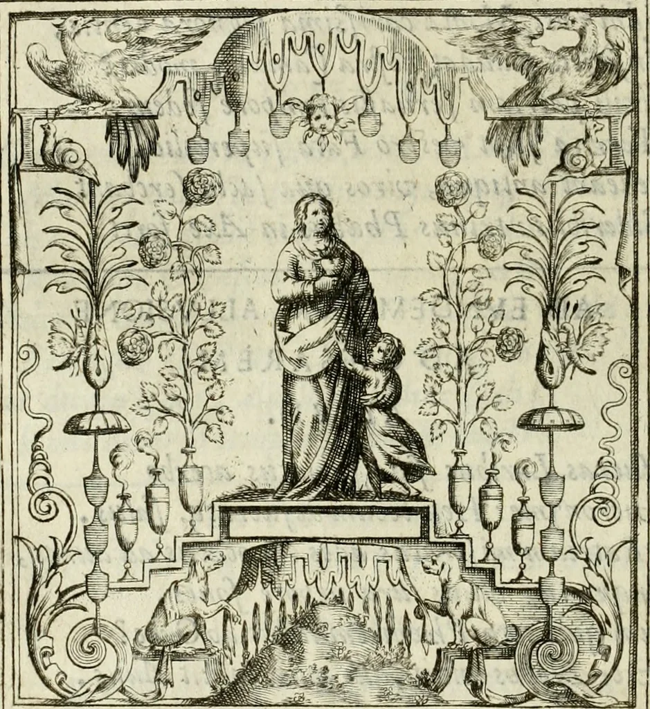 An illustration from Theatrum temporaneum aeternitati Caesaris Montii S.R.E. cardinalis et archiep. Mediolanen. sacrum, 1636, leaf 145