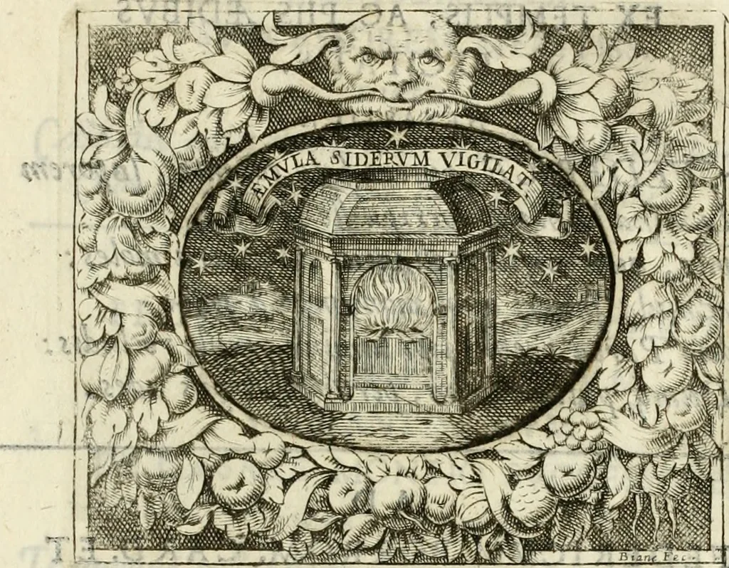 An illustration from Theatrum temporaneum aeternitati Caesaris Montii S.R.E. cardinalis et archiep. Mediolanen. sacrum, 1636, leaf 152
