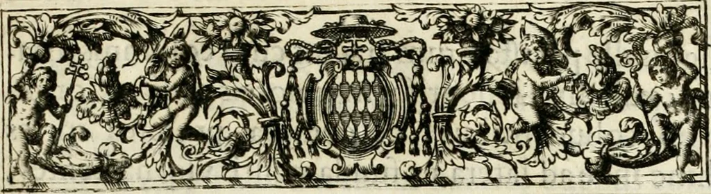 An illustration from Theatrum temporaneum aeternitati Caesaris Montii S.R.E. cardinalis et archiep. Mediolanen. sacrum, 1636, leaf 32