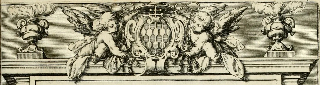 An illustration from Theatrum temporaneum aeternitati Caesaris Montii S.R.E. cardinalis et archiep. Mediolanen. sacrum, 1636, leaf 42
